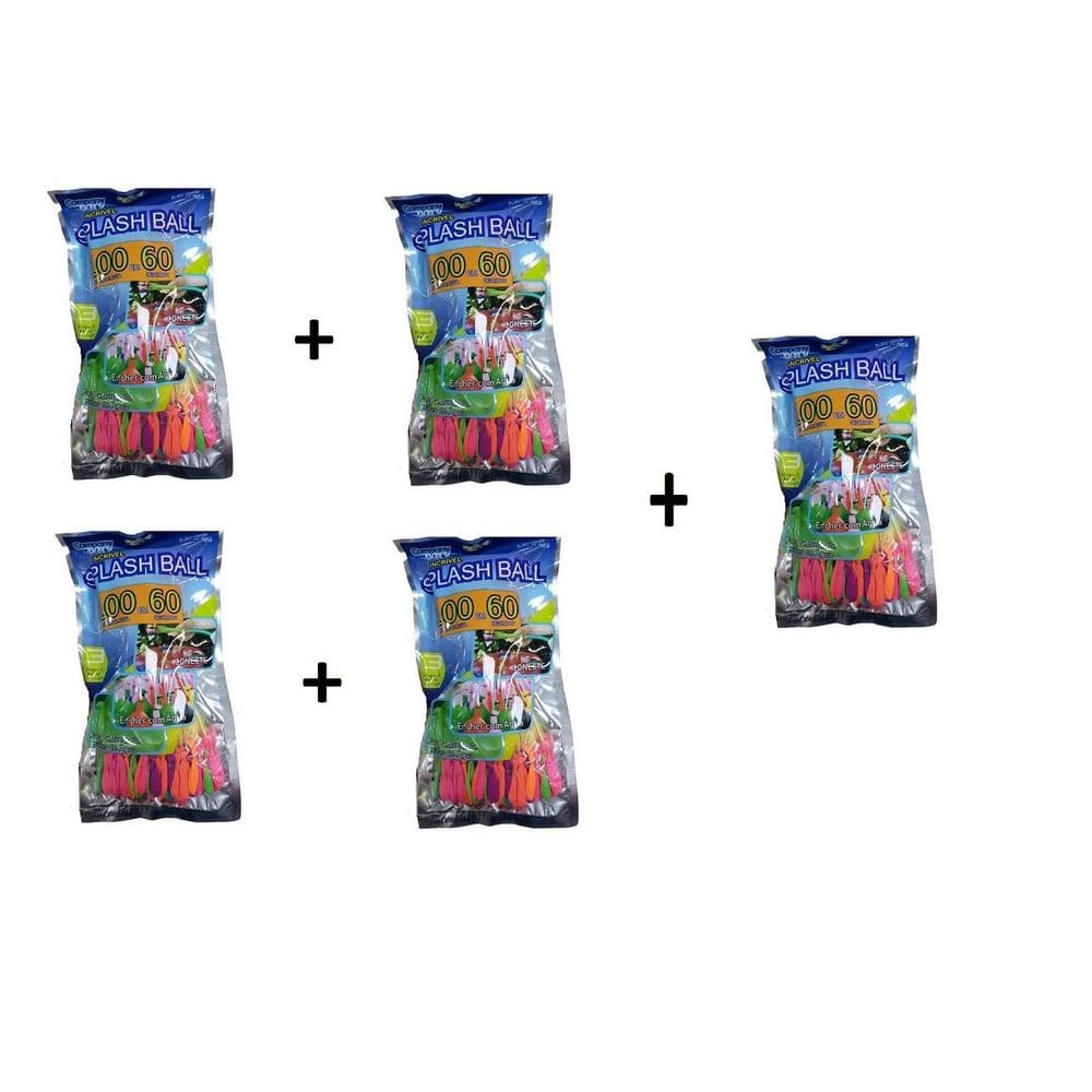 Kit 5 Pacotes De Splash Ball Bexigas Balão P/ Encher De Água