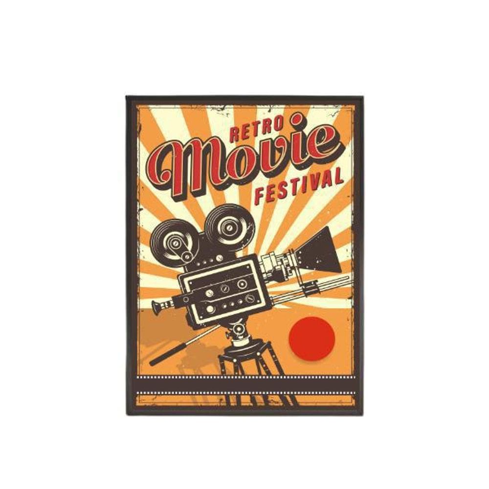 MP - Quadro Decorativo Retro  Movie Festival