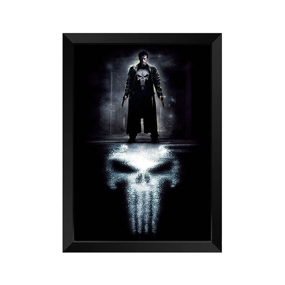 Quadro Decorativo Justiceiro com acrílico A4