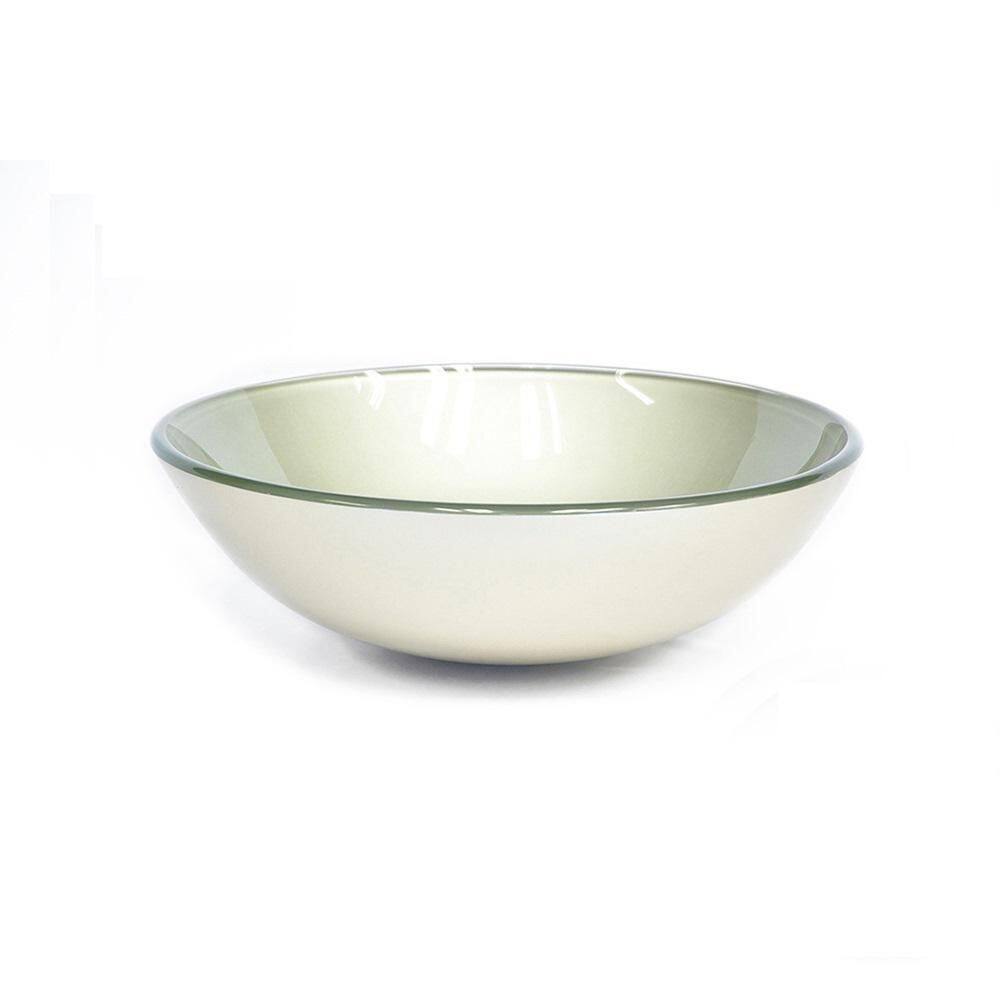 Cuba De Vidro Redonda 31Cm Champanhe