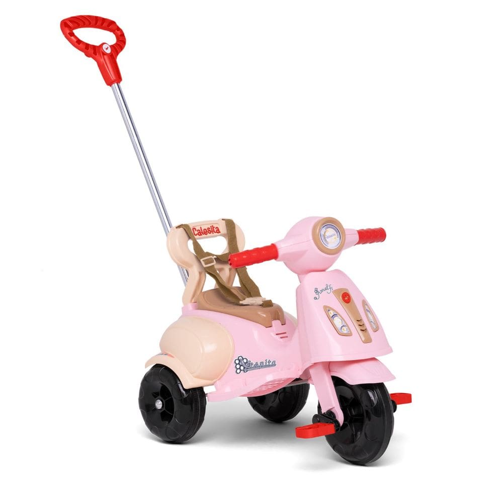 Carrinho De Passeio Ou Pedal Infantil 2 Em 1 Vespita Amalfi Calesita