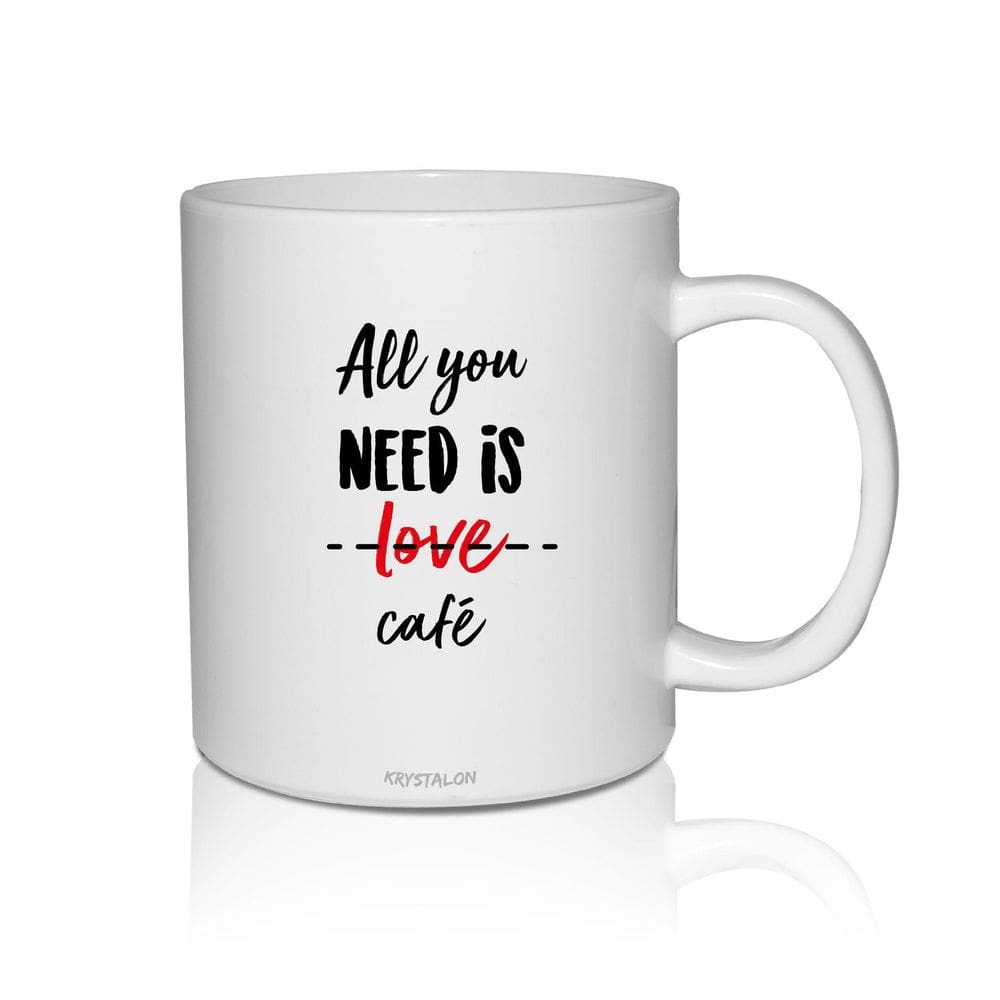 Caneca Branca All You Need Is Love Café 2