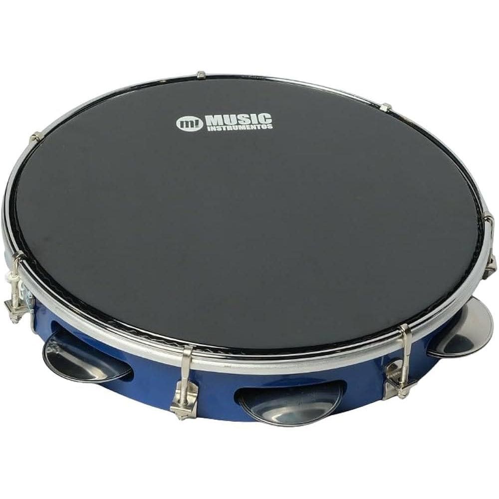 Pandeiro Phx 10 Azul Pele Preta