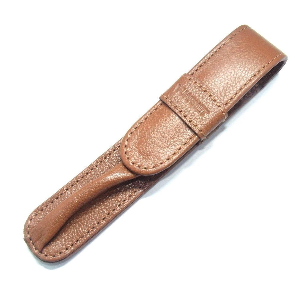 Estojo Para Caneta Vuarnet Couro Caramelo