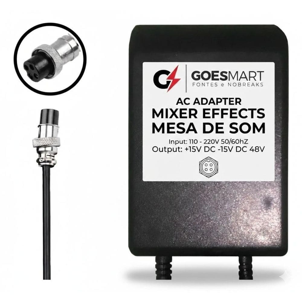 Fonte De Alimentação Mesa De Som 7 Canais Nag 7Dsp