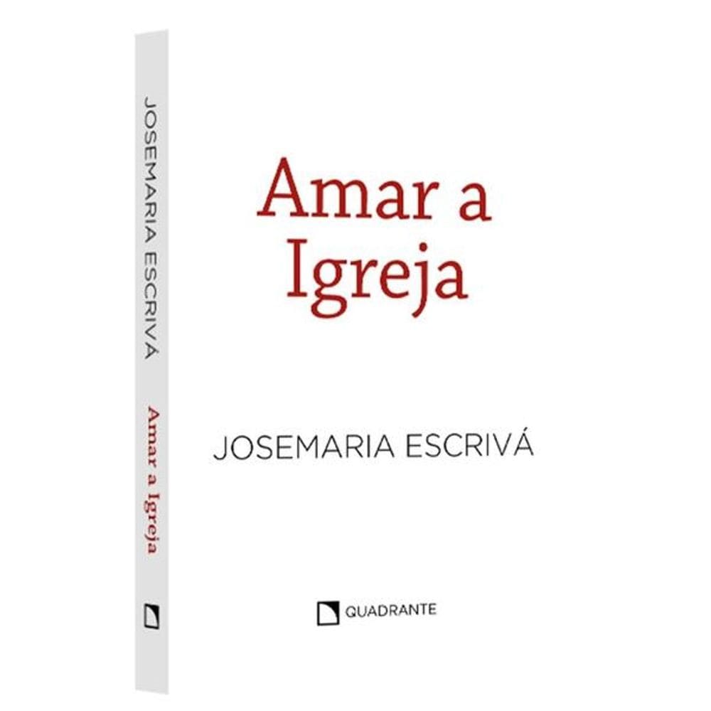 Livro Amar a Igreja - 3ª Edição - Capa branca