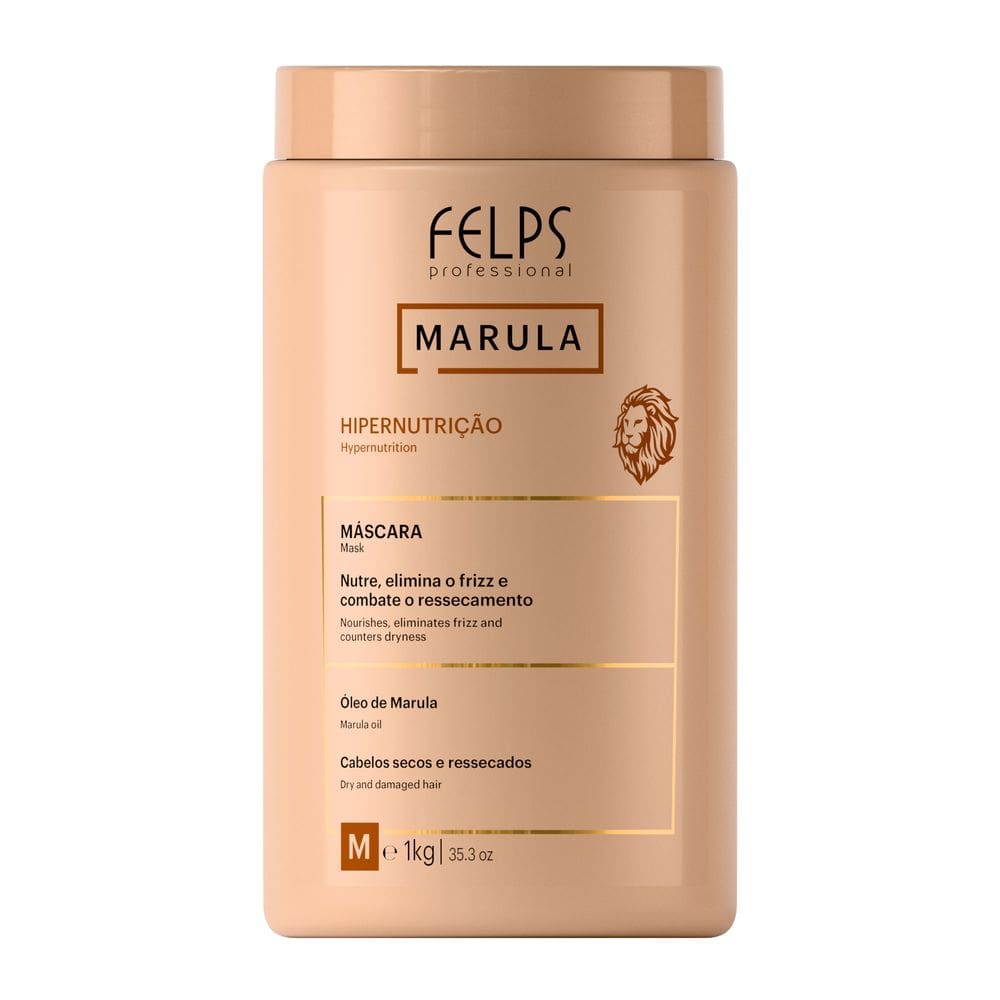 Máscara de Tratamento Marula  Hipernutrição Felps Professional - 1kg
