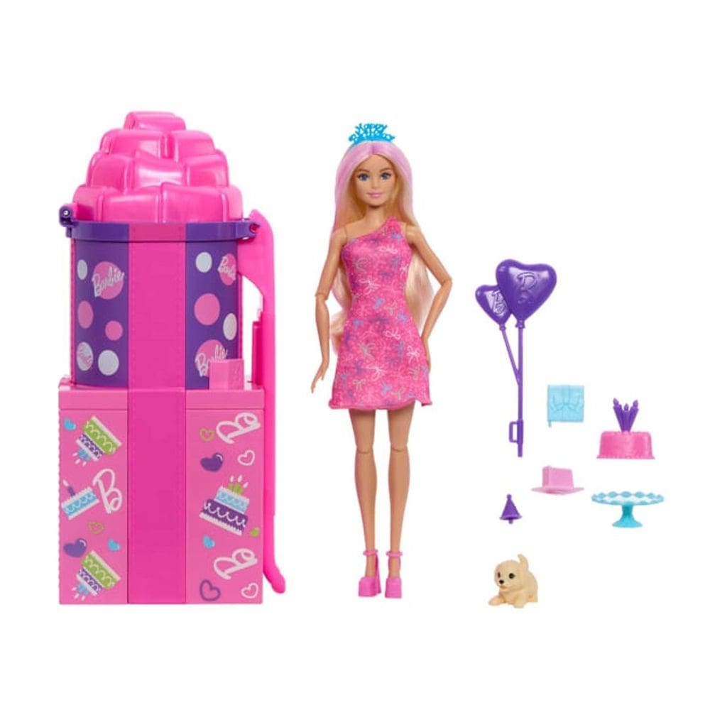 Barbie Rise e Surprise Aniversário com Acessórios - Mattel