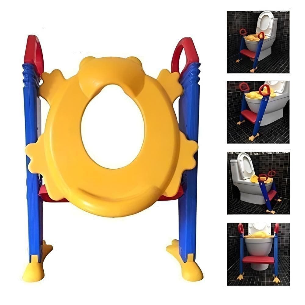 Troninho Sapinho Bebe Infantil Redutor Vaso Sanitario Escada Pinico Ajustavel Desfralde Alca