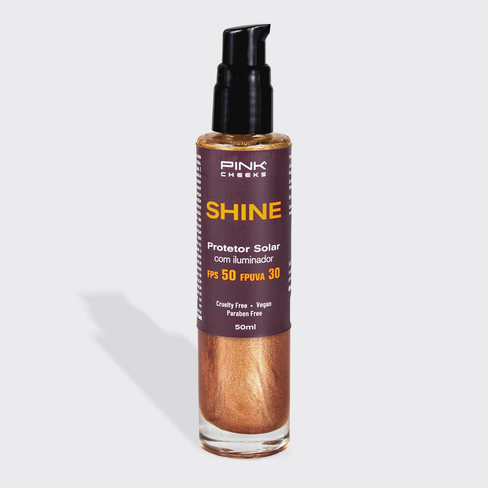 Shine Protetor Solar Iluminador FPS50 - Pink Cheeks