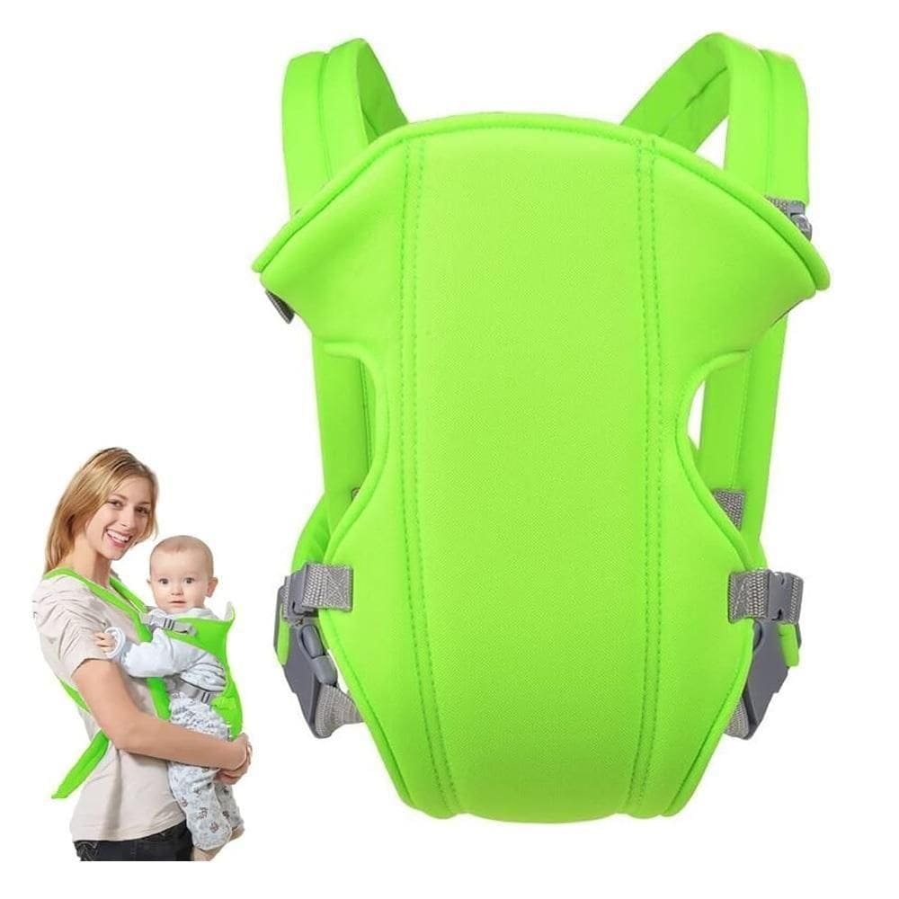 Canguru Verde Ajustavel Classic Sling Carregador Mamae Bebe Passear Mochila Ergonomica 3 Em 1 Seguranca