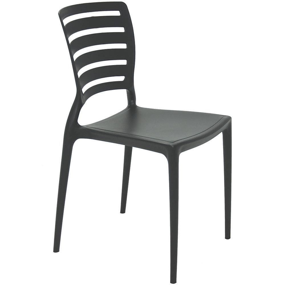 Cadeira Tramontina Sofia Em Polipropileno E Fibra De Vidro Preto 92237009