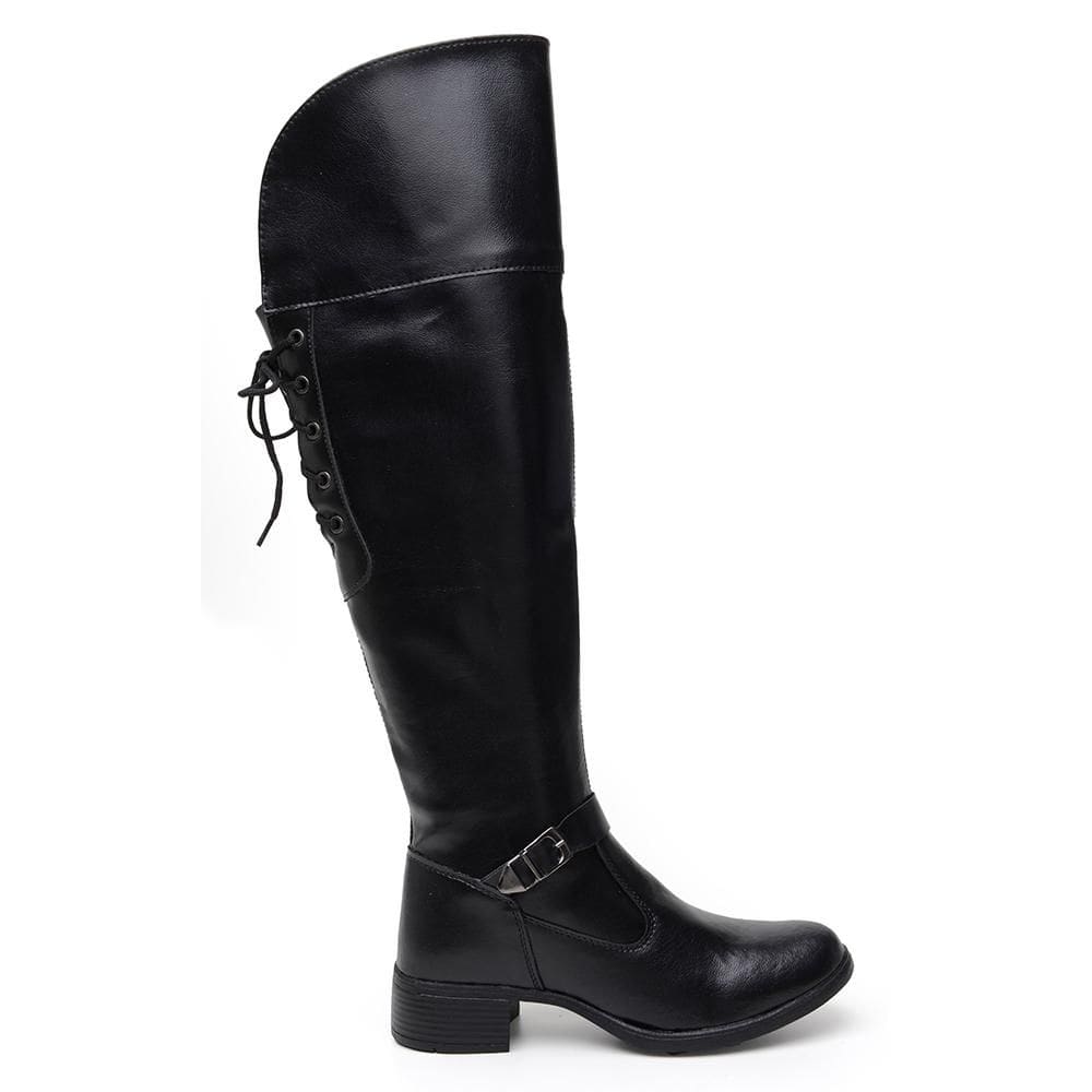 Bota Over Feminina Cano Alto Conforto