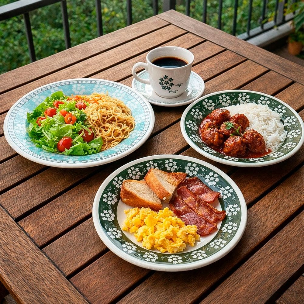 Aparelho Jantar Oxford Donna Bosque Jogo Kit 30pçs 6 Pessoas