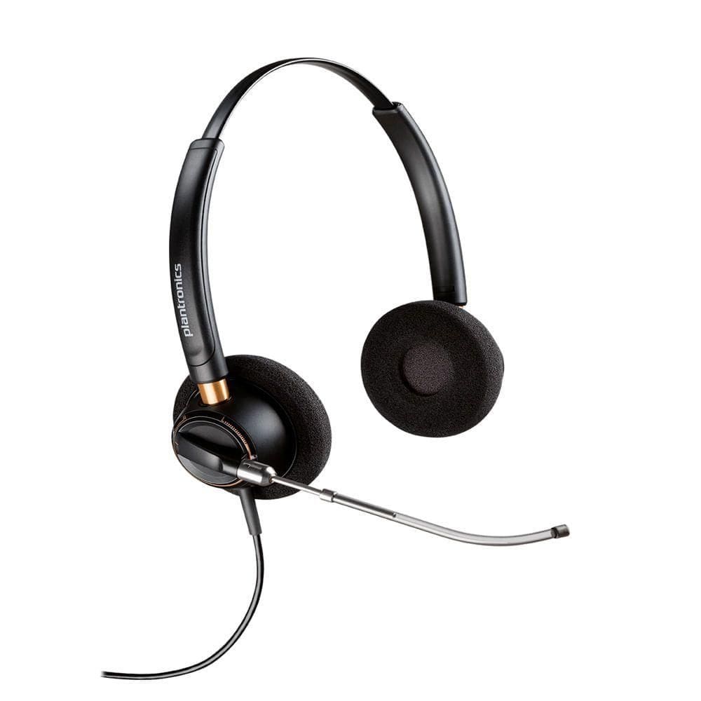 Headset com Microfone Encorepro HW520V Bi-auricular 89436-02 Plantronics