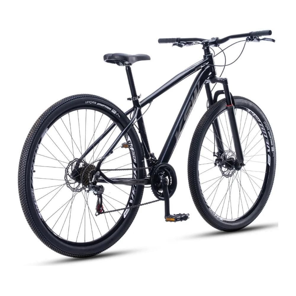 Bicicleta Ksw Xlt 100 Aro 29 21V Mtb Preto/Prata Quadro 19