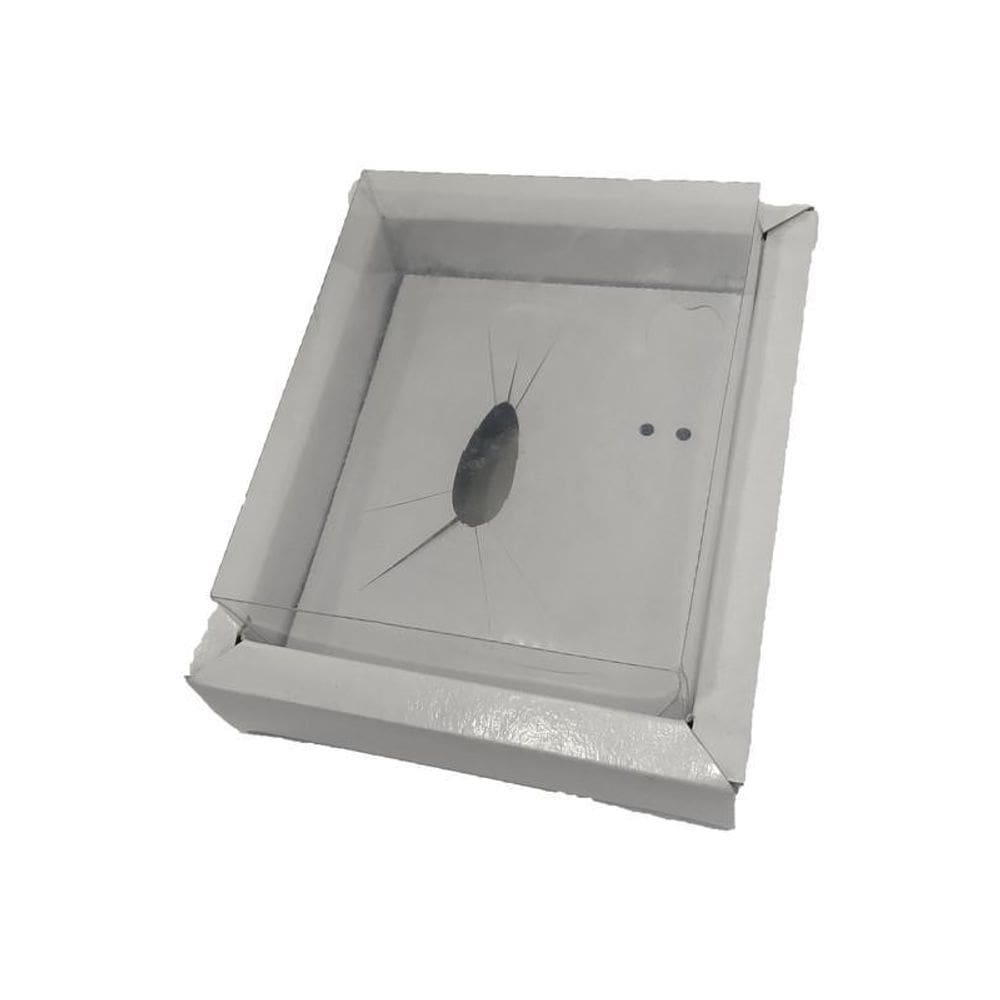 Embala Cristal Caixa Para Ovo De Colher 250G Borda Branco