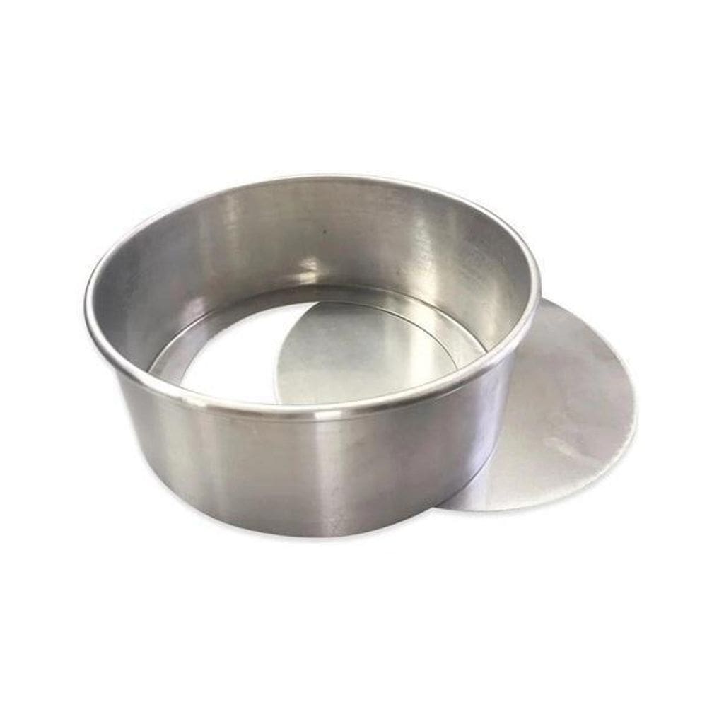 Forma Bolo Redonda Fundo 25x10cm Alumínio Metasa