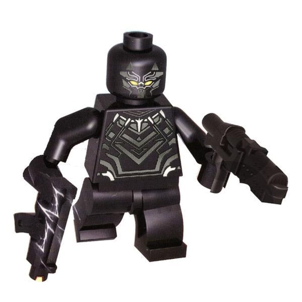 Boneco Avengers Bloco De Montar Com Lego Pantera Negra