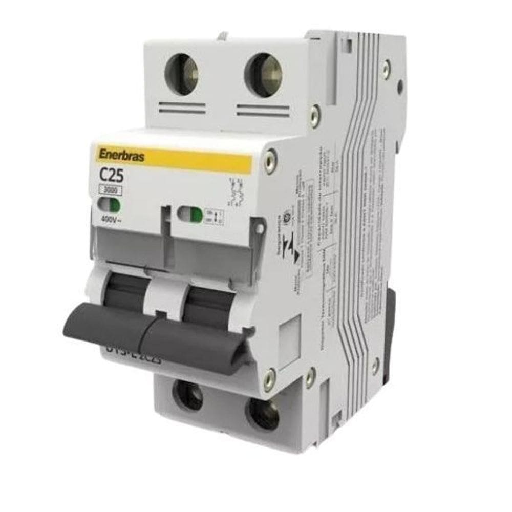 Disjuntor Termomagnético Bipolar Enerbras - 10 A