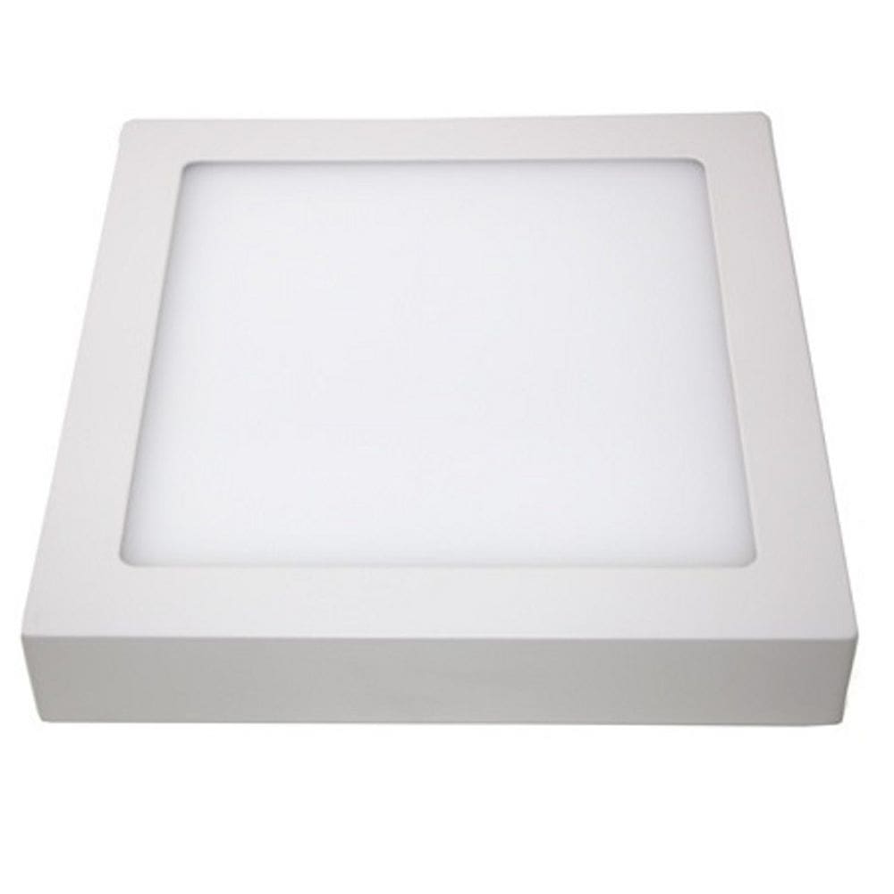 Luminária Plafon 25w LED Quadrado Sobrepor Branco Frio