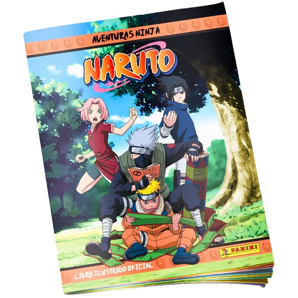 Álbum de Figurinhas Naruto Clássico Brochura Panini