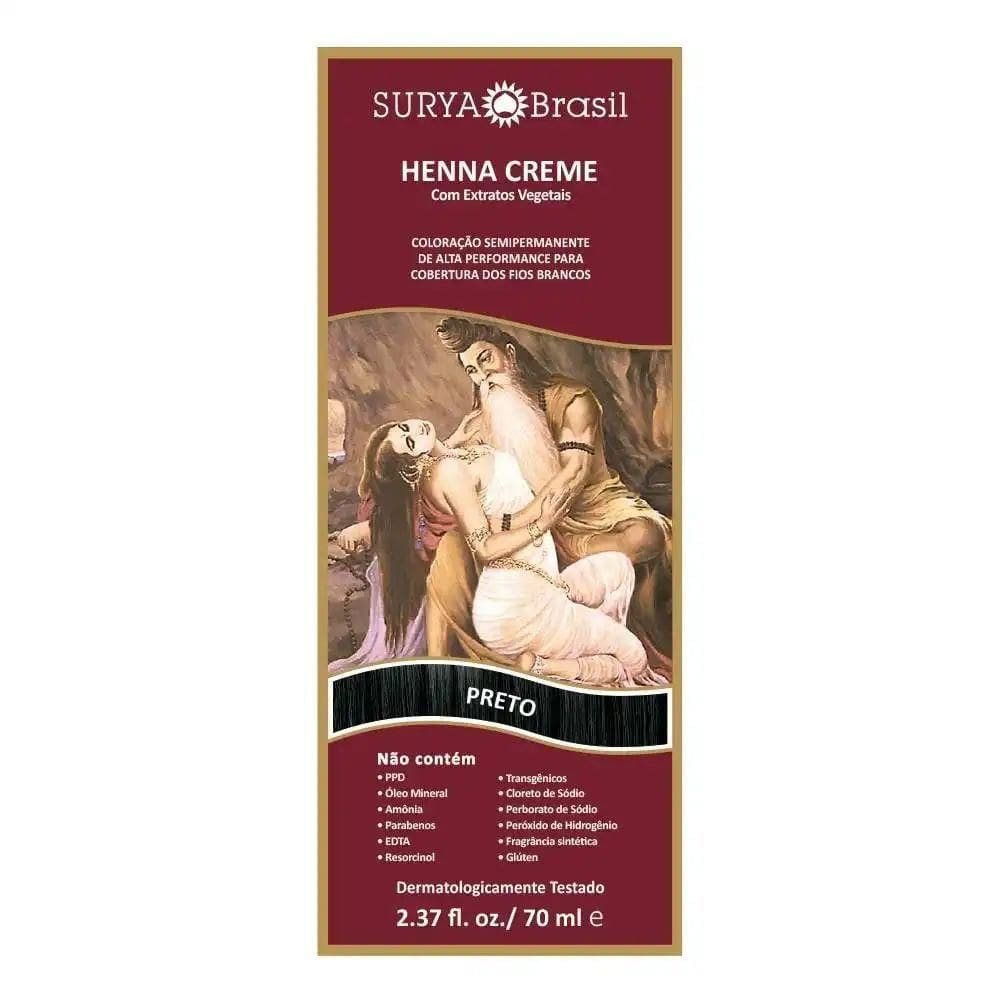 Tonalizante Preto Natural Henna Surya 70ml