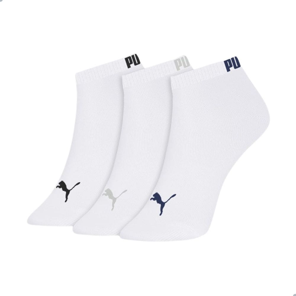 Kit De Meia Sapatilha Esportiva Feminina Puma Branca