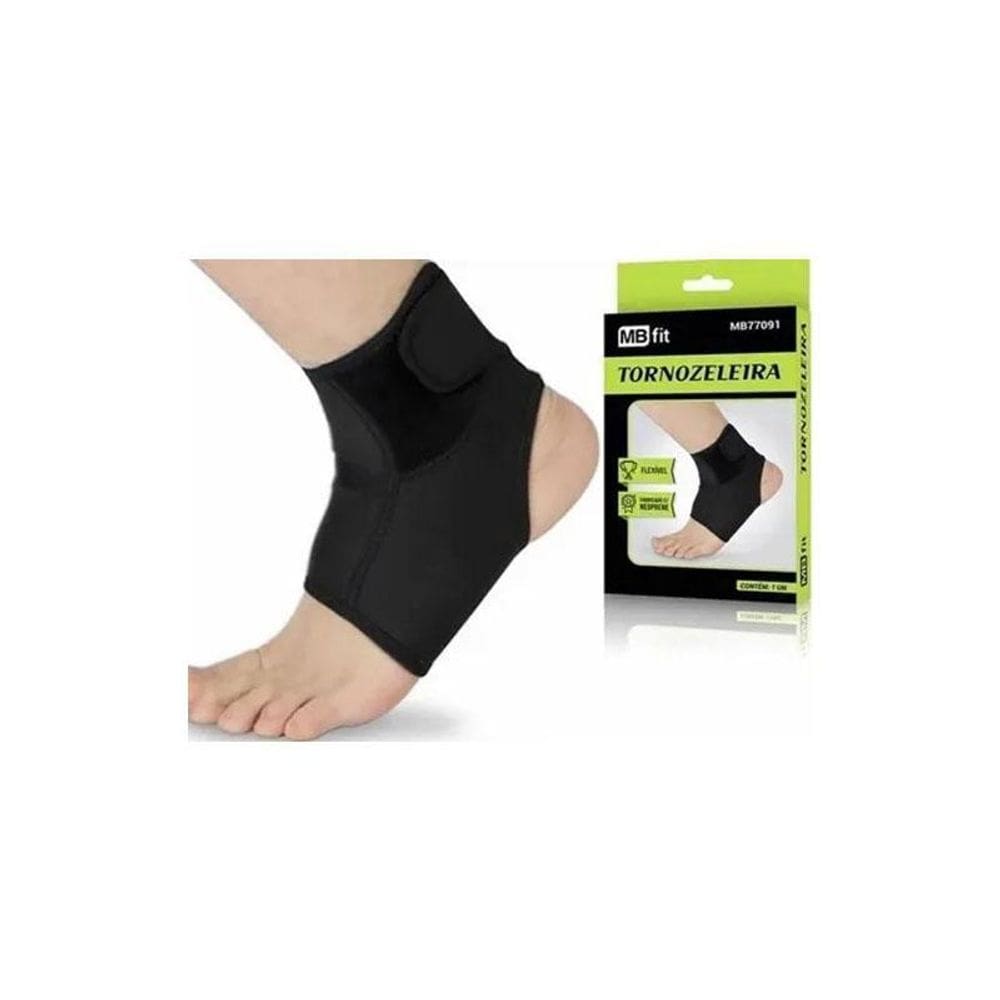 Tornozeleira Esportiva Estabilizadora De Tornozelo Preto