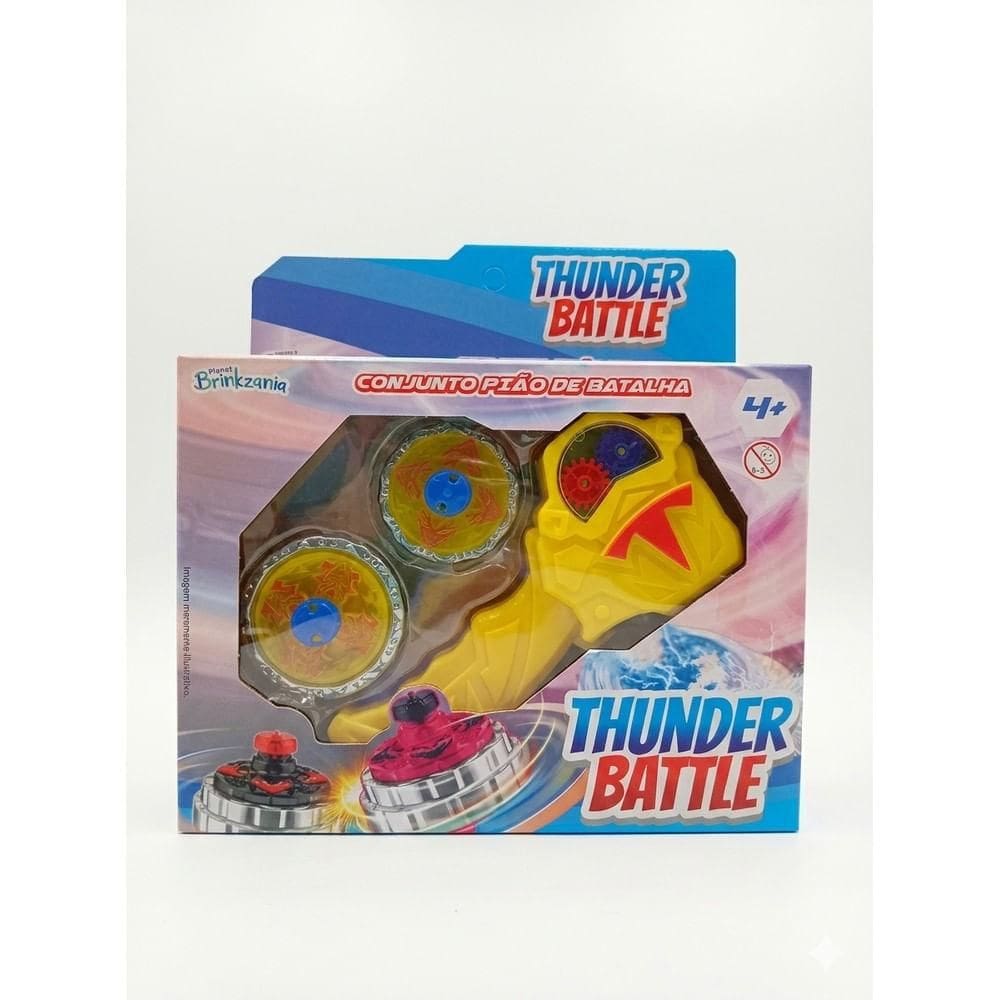 Pião de Batalha Amarelo - Brinkzania