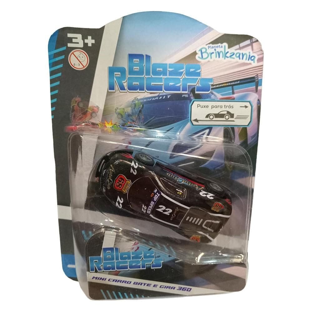 Mini Carro Giro 360 Preto - Brinkzania