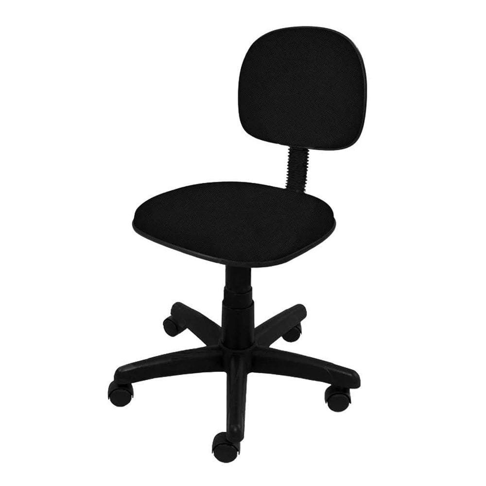 Cadeira Secretária Giratória - Tecido Preto