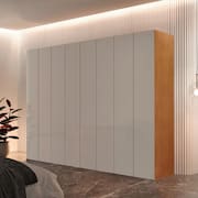 Guarda Roupa Casal Atacama MDF 8 Portas e 12 Prateleiras Moderna Mobilia