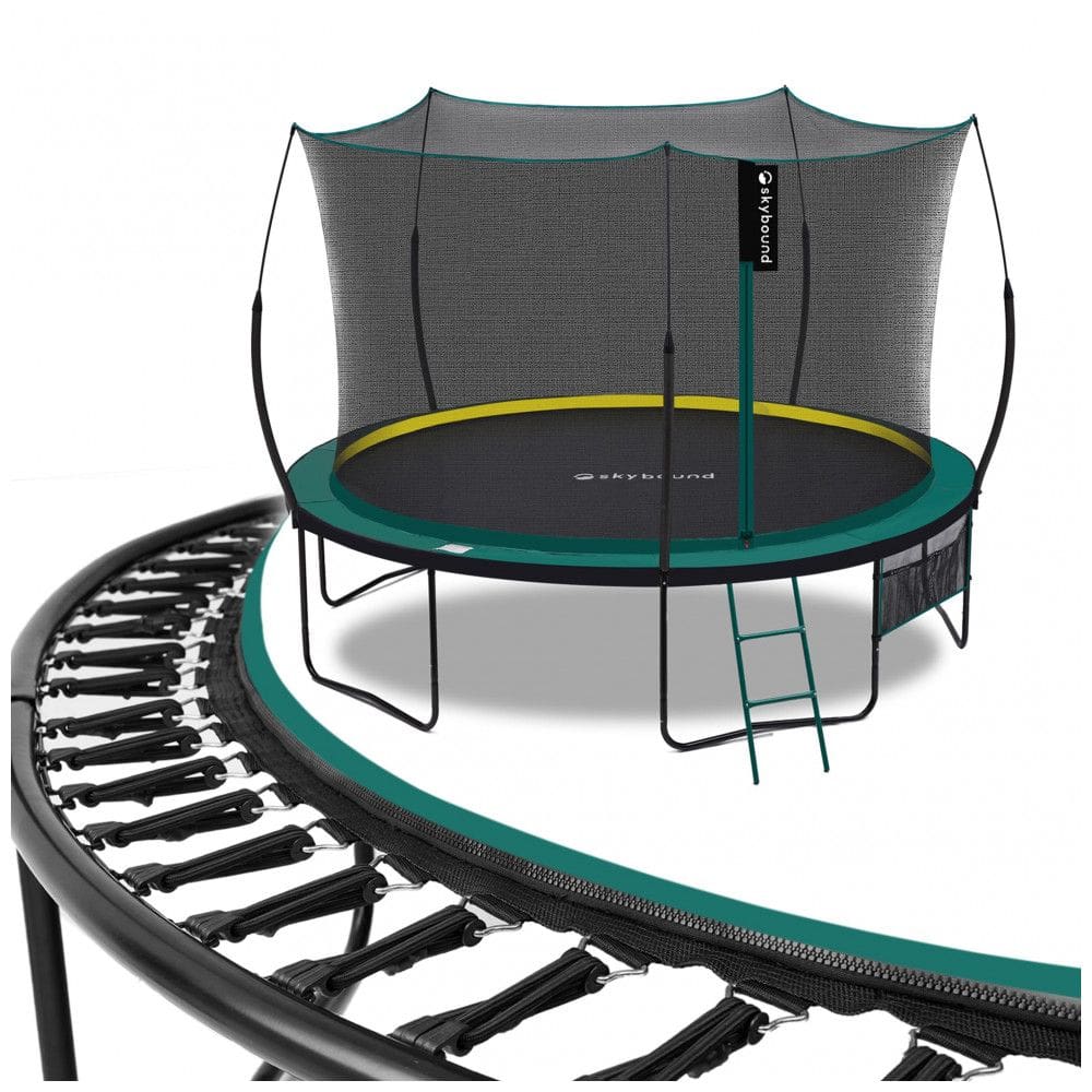 Trampolim SkyBound Springfree para crianças e adultos Trampolim Springless com gabinete para trampolim recreativo interno e externo Cordas
