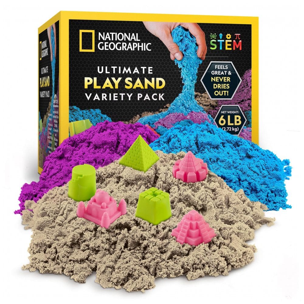 Atividade Sensorial com Areia Colorida e Moldes Divertidos para Crianças, NATIONAL GEOGRAPHIC