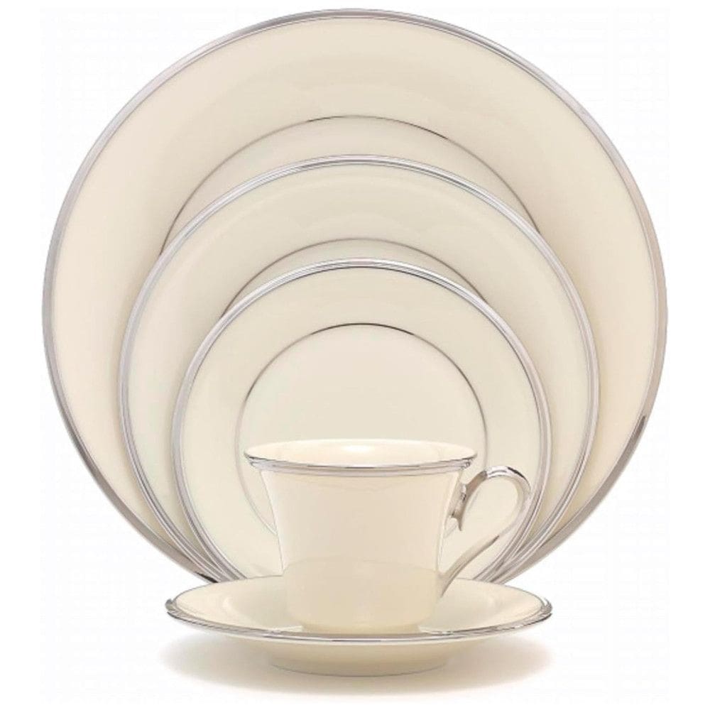 Aparelho de Jantar para Qualquer Ocasião com 5 Peças, Formato Redondo e Material de Porcelana, LENOX 140290600, Branco