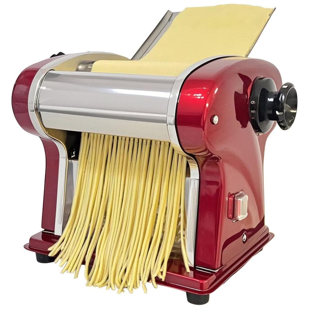 Máquina Elétrica de Fazer Massas para Casa - Fabricadora de Macarrão com Cortador Incorporado de 2,5mm - 135W - 5Kg/h de Produção SHILINTONG