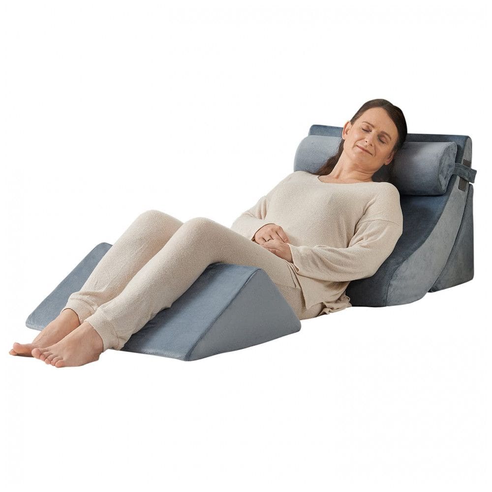 Conjunto de Travesseiros Ortopédicos, Espuma Ajustável para Alívio de Dores nas Costas, Pescoço e Pernas, Refluxo Ácido e DRGE, Axelrod