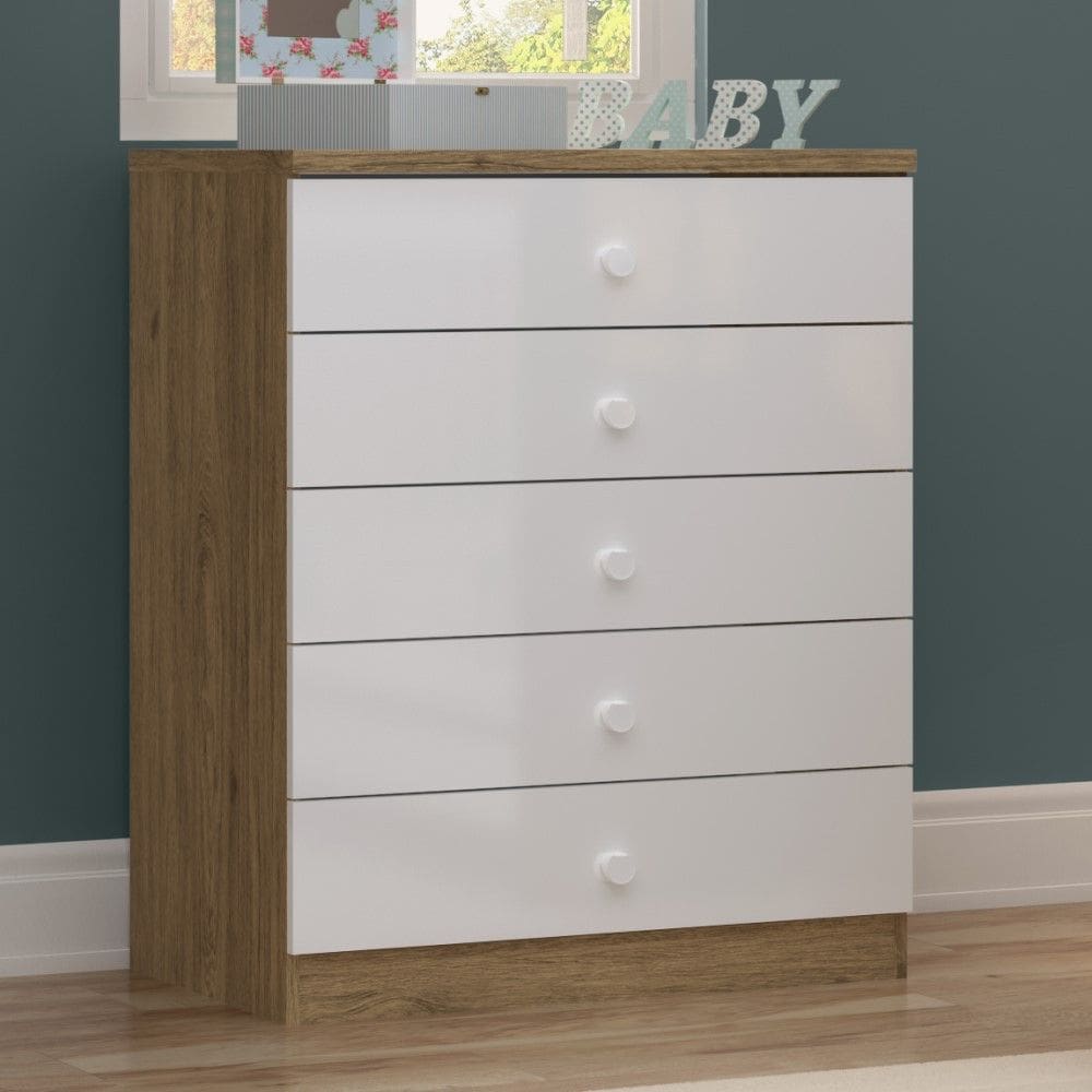 Comoda Infantil 05 Gavetas Pique Esconde Henn