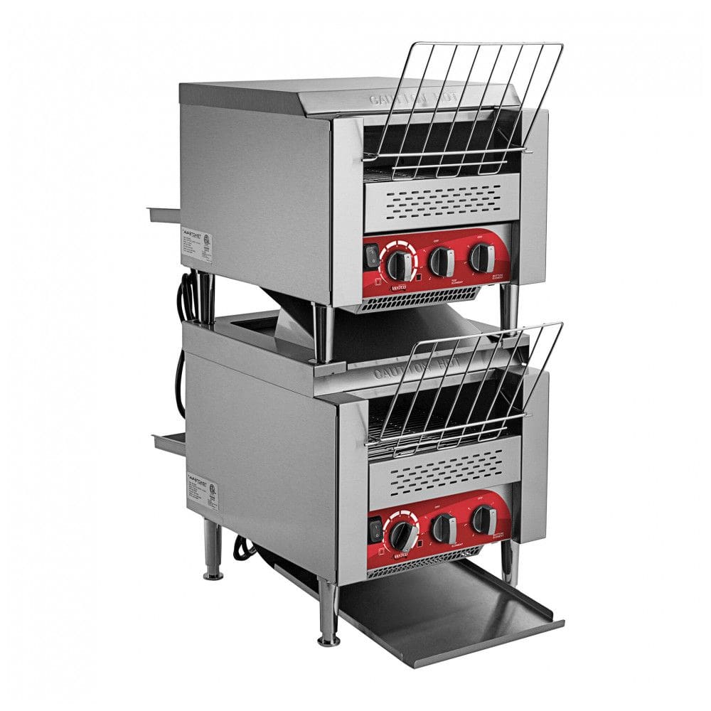 Torradeira de Esteira Dupla Avantco T3300B2S Comercial com 3 Aberturas 208V, 6600W, 1600 Fatias por Hora