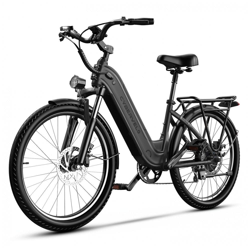 Bicicleta Elétrica Aoango 1000W Pico Rodas 26” Cinza, 80mi Autonomia, Bateria Removível 48V 25Ah, 7 Velocidades, Suspensão Dianteira, LCD