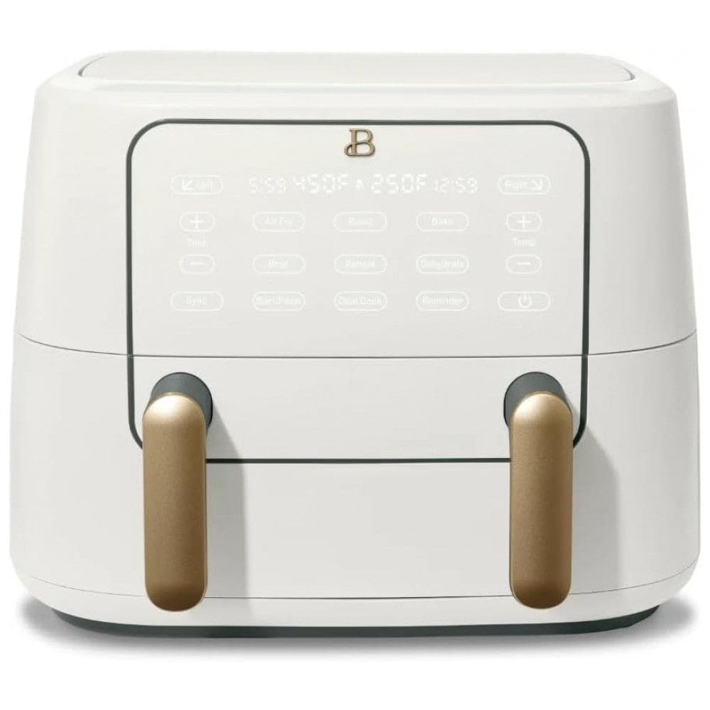 Air fryer Beautiful 9L dupla zona com divisor e bandejas crocantes Digital Touchscreen 1700W 110V banca