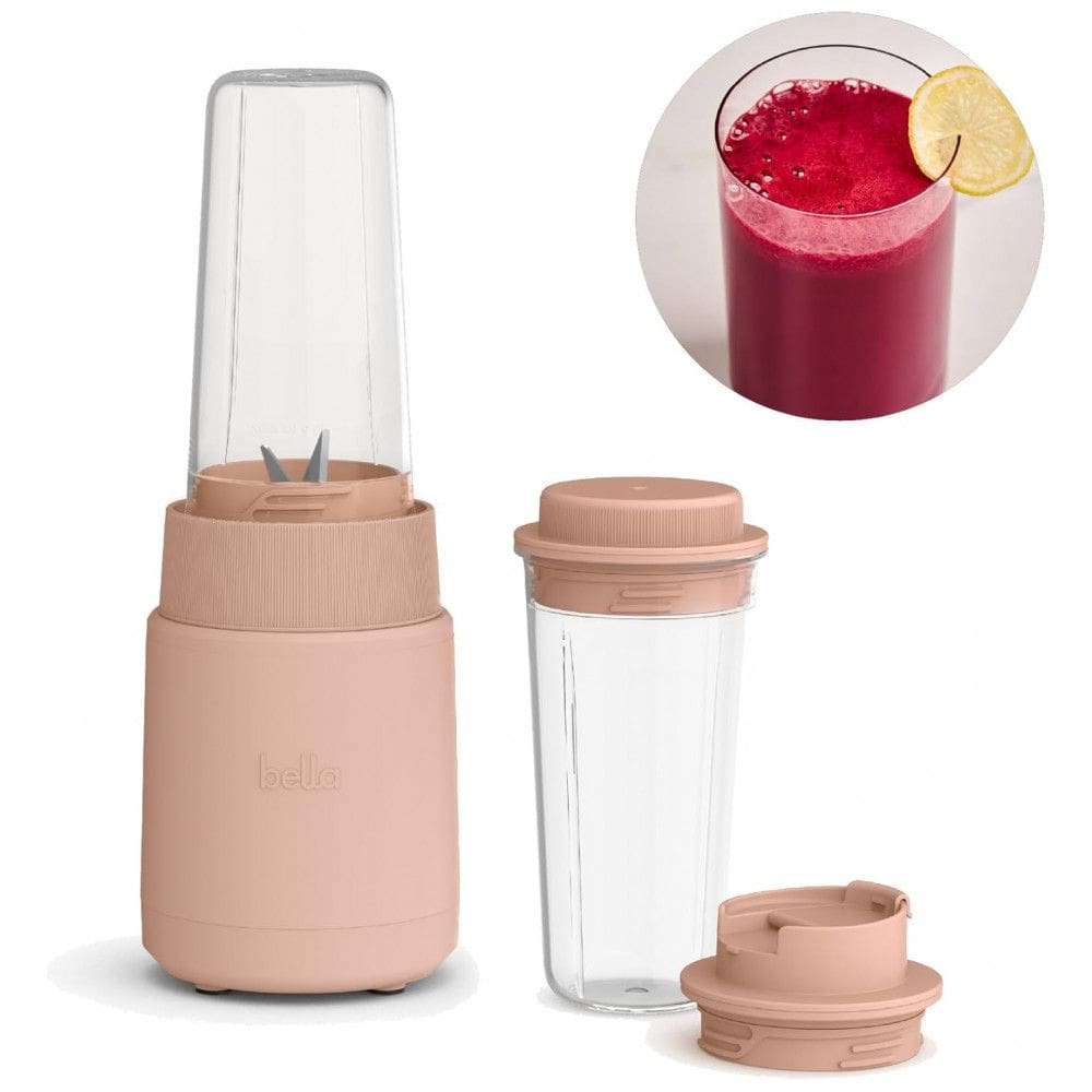 BELLA Rocket Blender Portátil 6 Peças, Mixer de Smoothie com Lâmina de Aço Inoxidável e Motor 240W, Livre de BPA