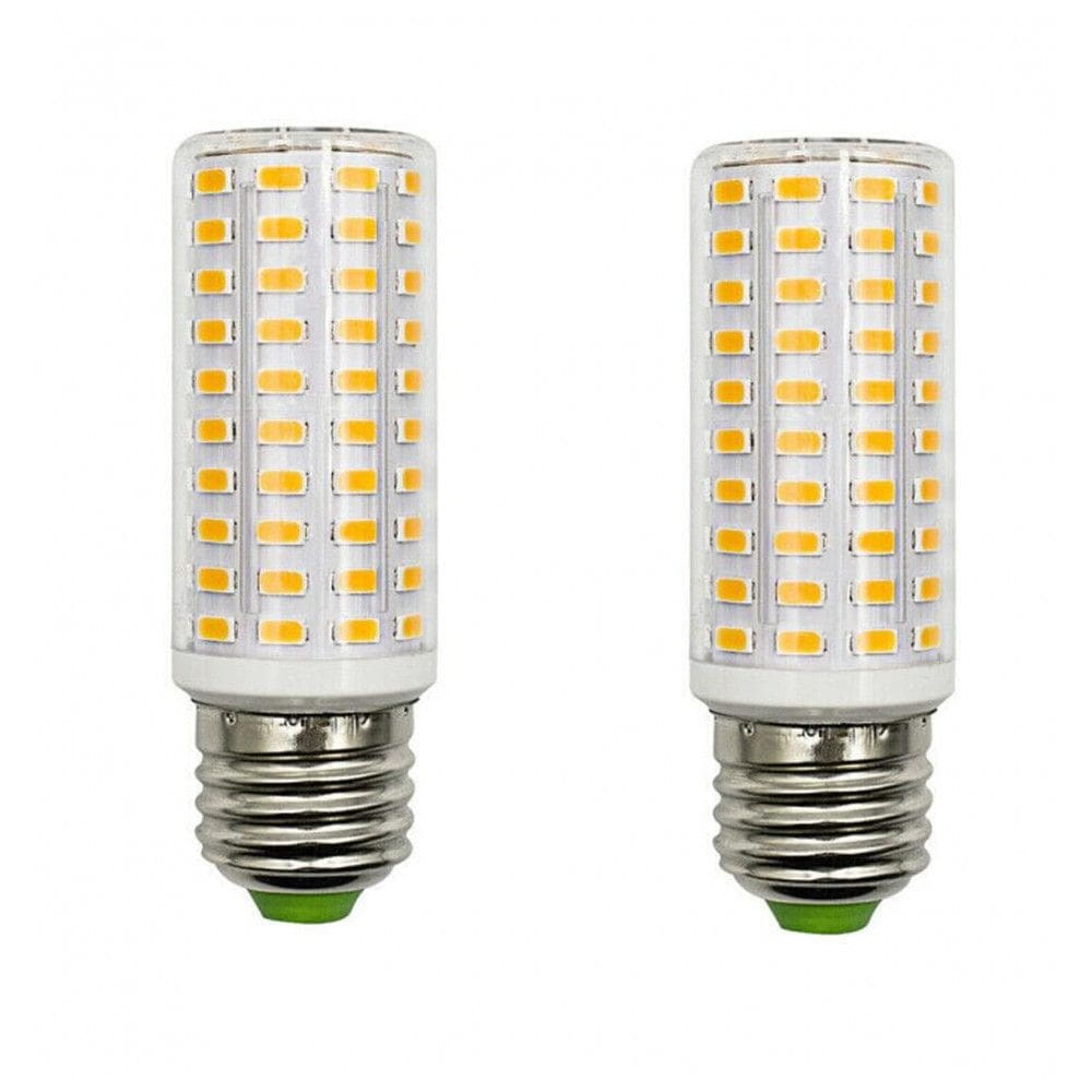 Kit 2 Lâmpadas LED Milho E27 20W 3000K Branco Quente, 110 LEDs,Equivalente 150-200W,Iluminação Econômica e Potente para Ambientes internos