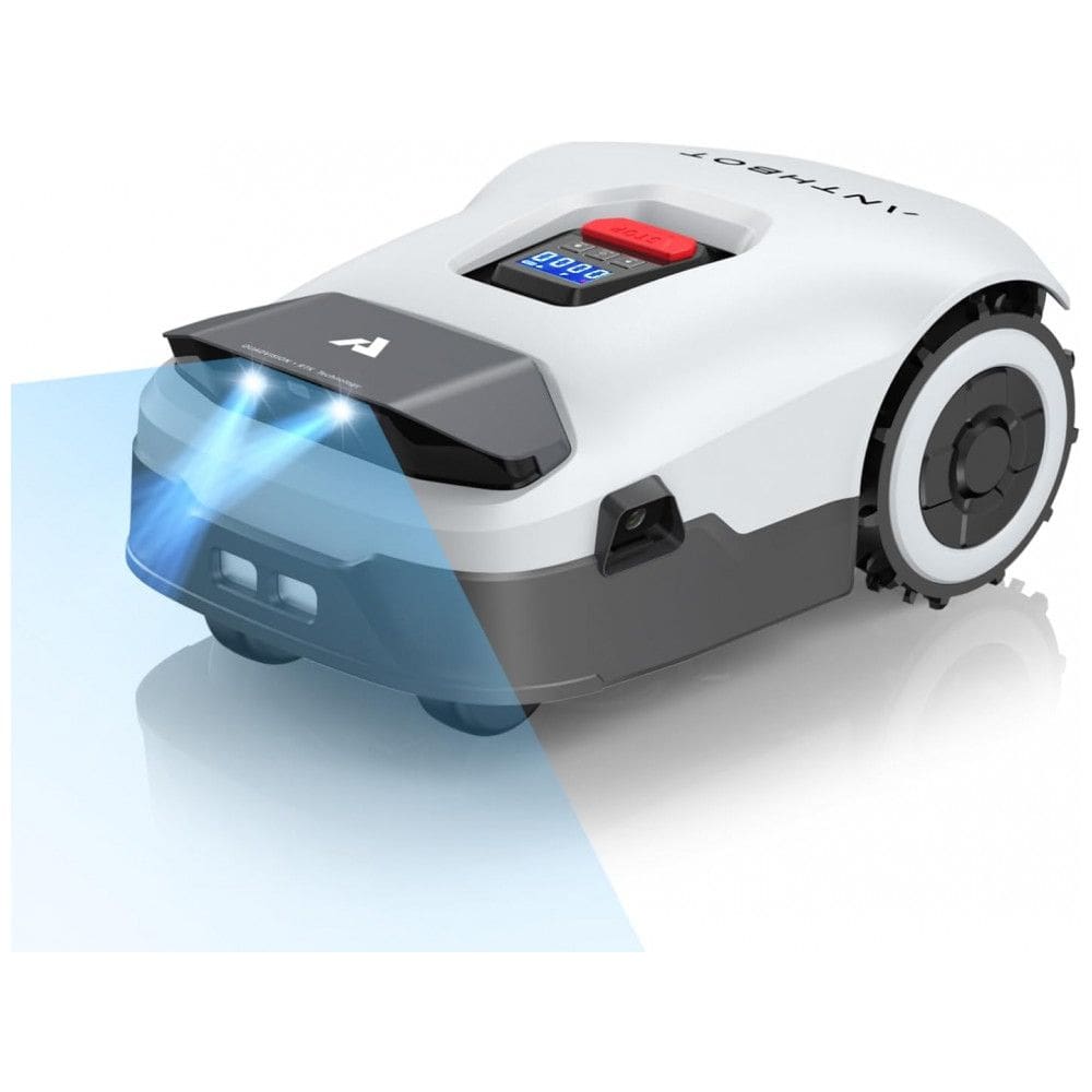 Robô Cortador de Grama ANTHBOT Genie600 Cinza sem Fio Perimetral RTK+Visão 4 Câmeras para 900 m², Mapeamento Automático, 20 Zonas