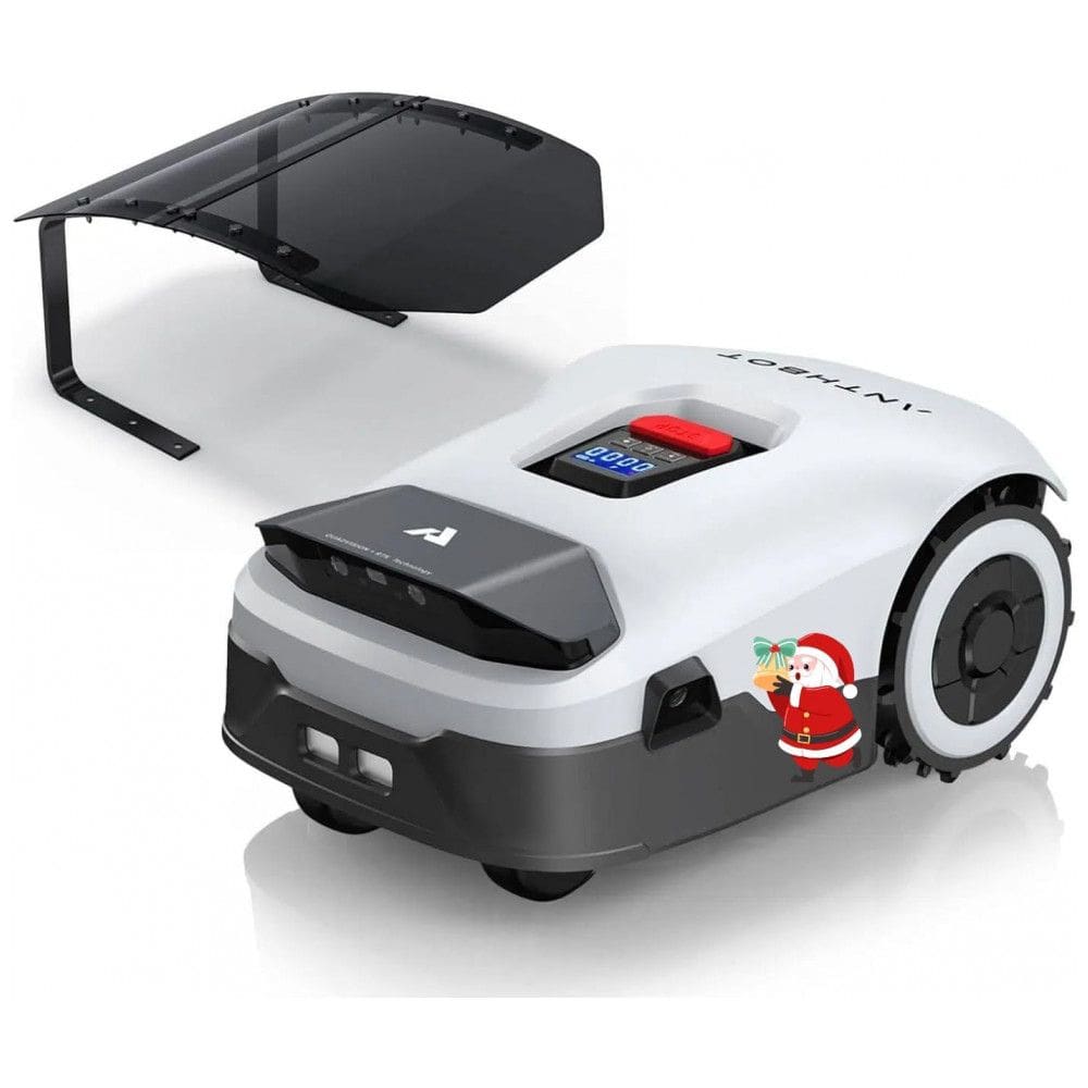 Robô Cortador de Grama ANTHBOT Genie3000 Cinza sem Fio Perimetral RTK+Visão 4 Câmeras para 3500 m², Mapeamento Automático, 30 Zonas