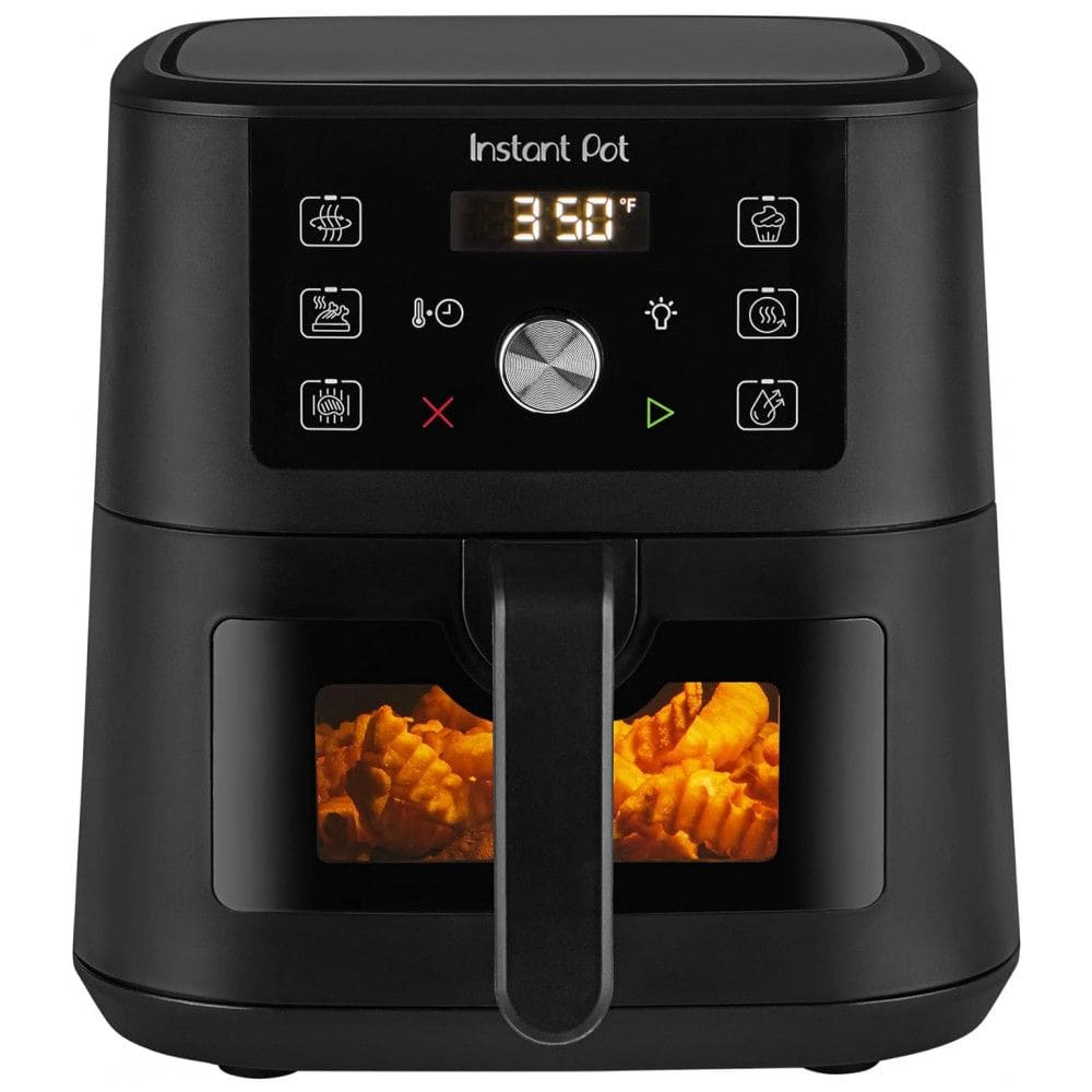 Instant Pot 4QT VORTEX Mini Air Fryer 6 em 1 - Fritar, Assar, Grelhar, Desidratar e Mais, Preto, 4 Quartos