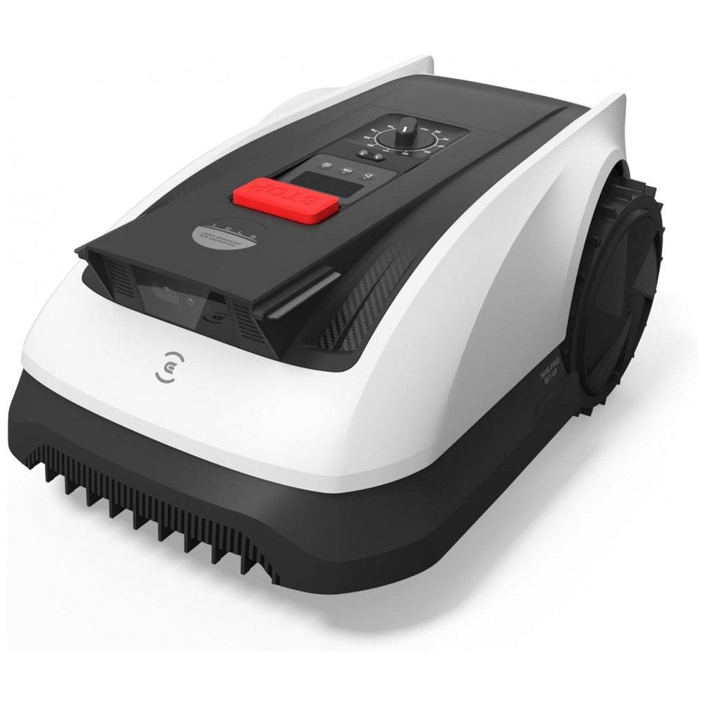 Robô Cortador de Grama ECOVACS GOAT O1000 RTK Branco Sem Fio Perimetral Mapeamento Automático RTK 110V