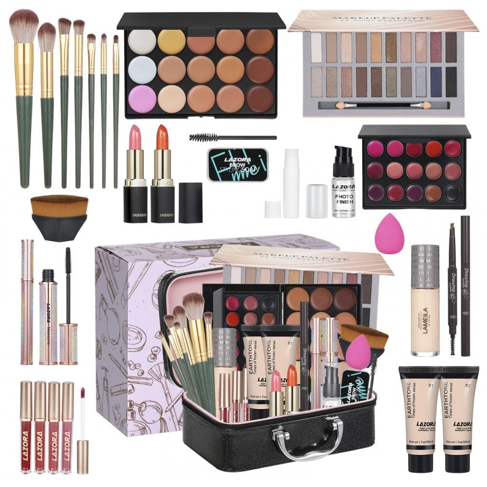 Kit Completo de Maquiagem Venshun Multiuso Paleta 20 Cores Estojo Portátil para Iniciantes com Pincéis e Acessórios