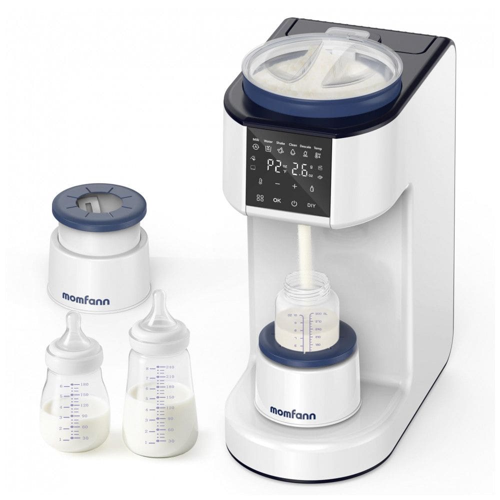 MOMFANN Preparador Automático de Fórmula - Aquecedor de Mamadeiras com Base Agitadora,110 volts
